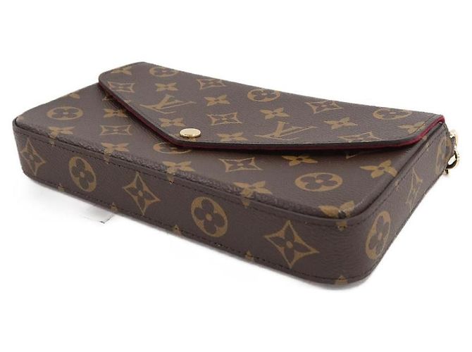 Bolso de Hombro Pochette Felicie Monogram Louis Vuitton Castaño - vista 3