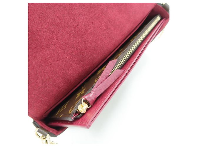 Bolso de Hombro Pochette Felicie Monogram Louis Vuitton Castaño - vista 5