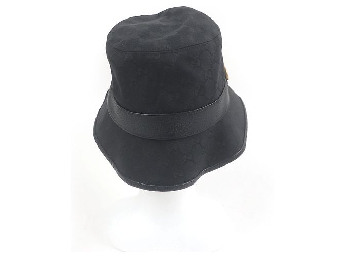 Gucci GG Marmont GG Canvas Polyester Bucket Hat Schwarz - Ansicht 2