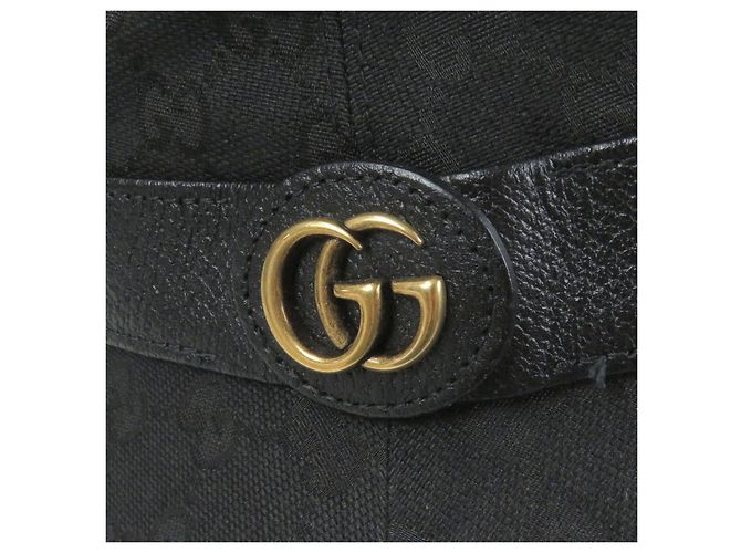 Gucci GG Marmont GG Canvas Polyester Bucket Hat Schwarz - Ansicht 4