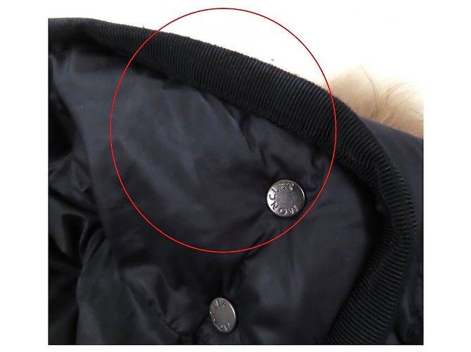 Abrigo de nylon acolchado HERMIFUR Moncler Negro - vista 14