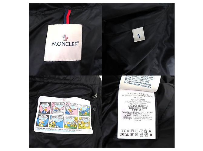 Abrigo de nylon acolchado HERMIFUR Moncler Negro - vista 9