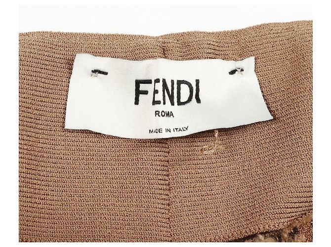 Pantalones de rayón y poliéster con logo Calligraphy FF de Fendi - vista 3