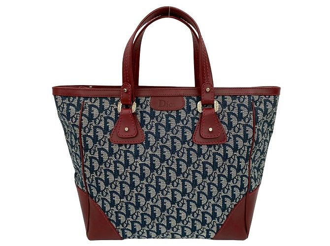 Christian Dior Trotter Canvas Leder Handtasche Braun - Ansicht 2