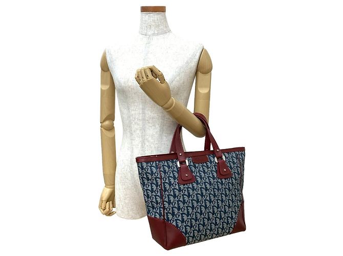 Christian Dior Trotter Canvas Leder Handtasche Braun - Ansicht 3