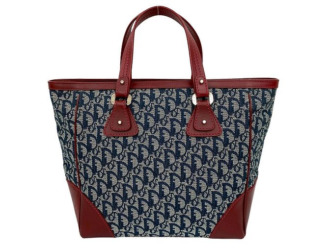 Christian Dior Trotter Canvas Leder Handtasche Braun - Ansicht 4