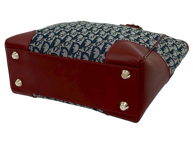Christian Dior Trotter Canvas Leder Handtasche Braun - Ansicht 8