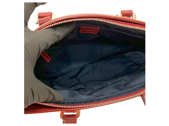 Christian Dior Trotter Canvas Leder Handtasche Braun - Ansicht 9