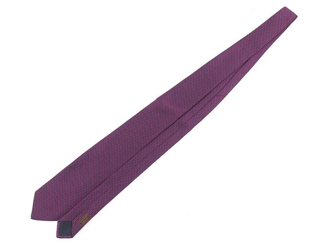 Hermès Hermes CRAVATE Silk Tie Purple - view 3