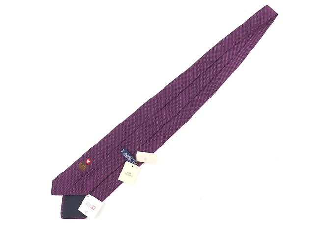 Hermès Hermes CRAVATE Silk Tie Purple - view 4