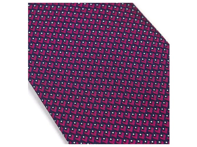 Hermès Hermes CRAVATE Silk Tie Purple - view 6