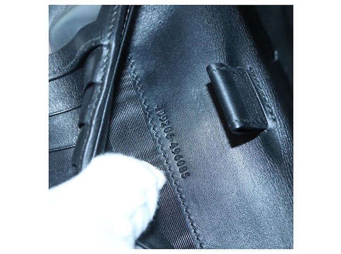 GUCCI GG Supreme Custodia da Viaggio PVC Nera 409206 Auth 139365 Nero - vista 12