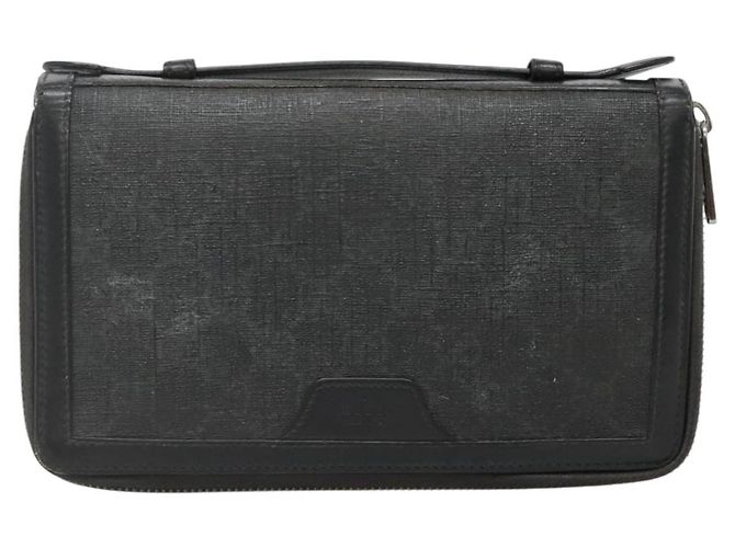 GUCCI GG Supreme Custodia da Viaggio PVC Nera 409206 Auth 139365 Nero - vista 13