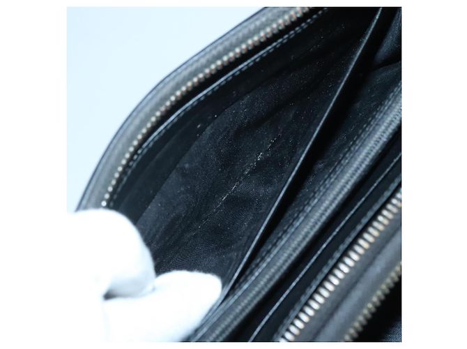 GUCCI GG Supreme Custodia da Viaggio PVC Nera 409206 Auth 139365 Nero - vista 29