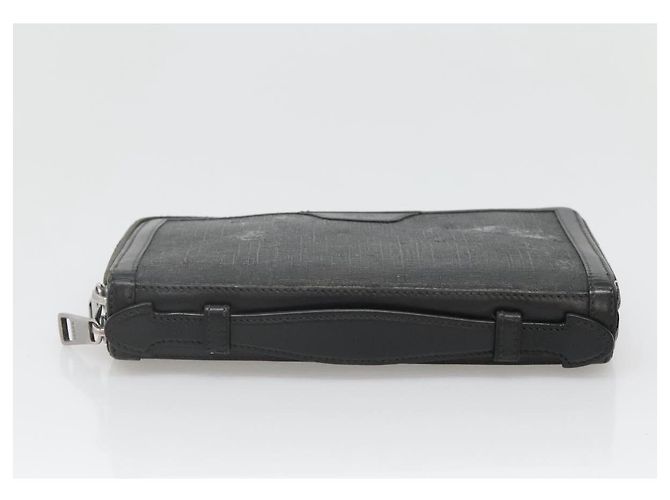 GUCCI GG Supreme Custodia da Viaggio PVC Nera 409206 Auth 139365 Nero - vista 5