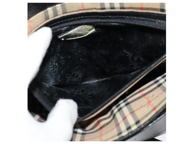 Autre Marque Borsa a Spalla Burberrys in Pelle Oro e Nero Auth ep10469 D'oro - vista 12