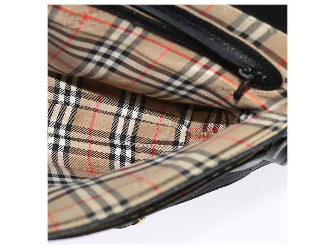 Autre Marque Borsa a Spalla Burberrys in Pelle Oro e Nero Auth ep10469 D'oro - vista 18
