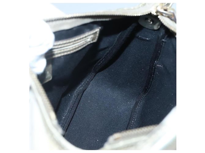 Gucci Borsa a spalla GG Supreme in PVC bianco e oro 190258 Auth SW1471 D'oro - vista 18