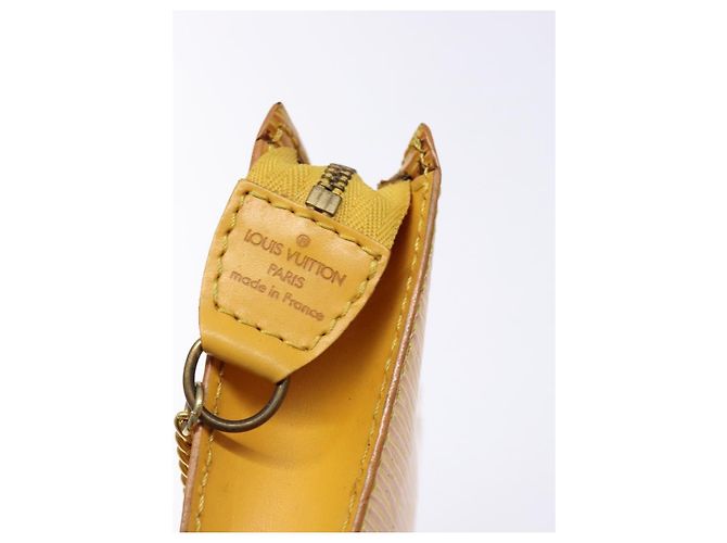 LOUIS VUITTON Pochete Bucket PM Epi Amarelo LV Auth 140748 - vista 10