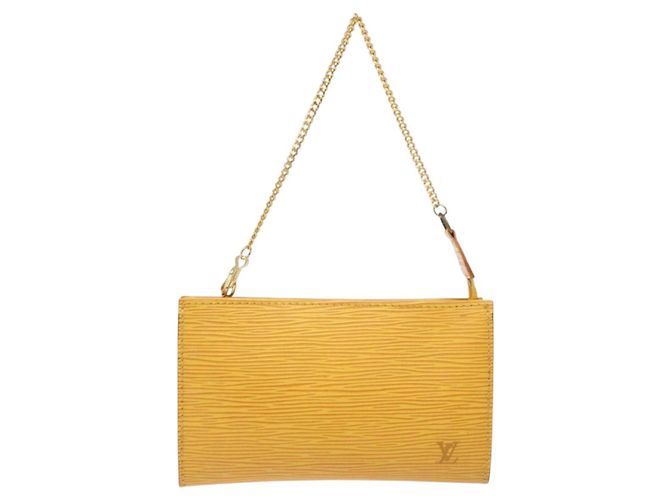 LOUIS VUITTON Pochete Bucket PM Epi Amarelo LV Auth 140748 - vista 13