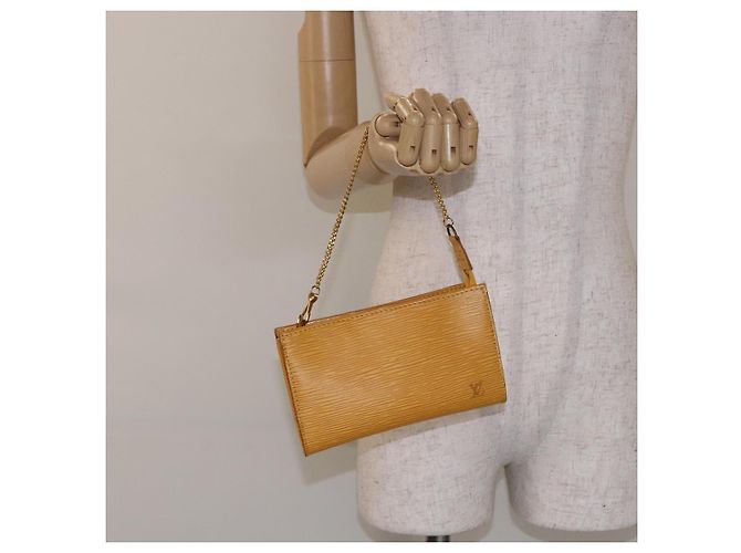 LOUIS VUITTON Pochete Bucket PM Epi Amarelo LV Auth 140748 - vista 19