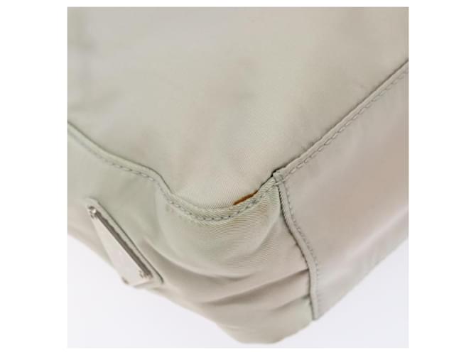 PRADA Tote Bag Nylon Weiß Silber Auth bs28890 - Ansicht 15