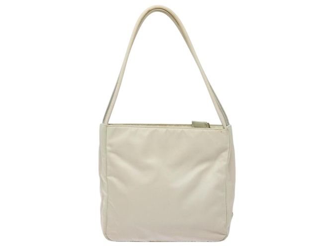 PRADA Tote Bag Nylon Weiß Silber Auth bs28890 - Ansicht 2