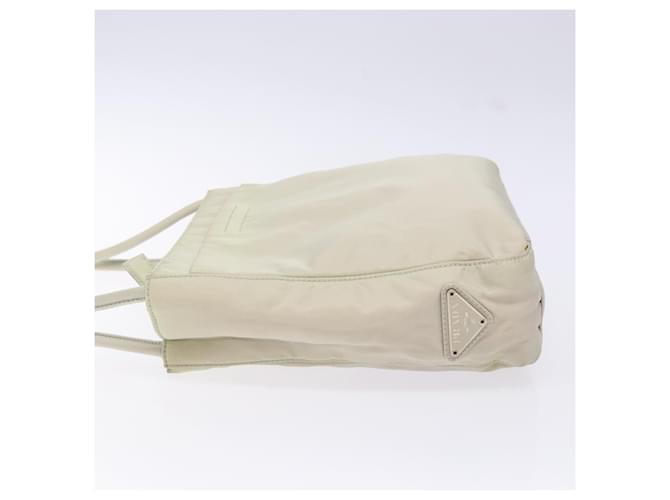 PRADA Tote Bag Nylon Weiß Silber Auth bs28890 - Ansicht 4