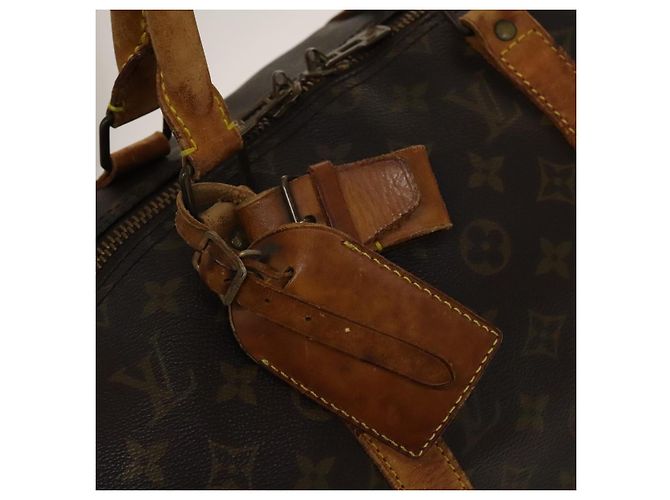 LOUIS VUITTON Monogram Keepall Bandouliere 50 Borsa Boston M41416 LV Auth 139834 Monogramma - vista 21