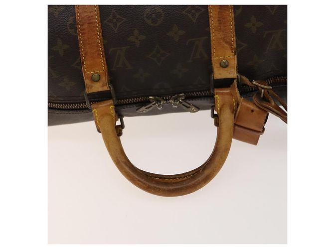 LOUIS VUITTON Monogram Keepall Bandouliere 50 Borsa Boston M41416 LV Auth 139834 Monogramma - vista 8