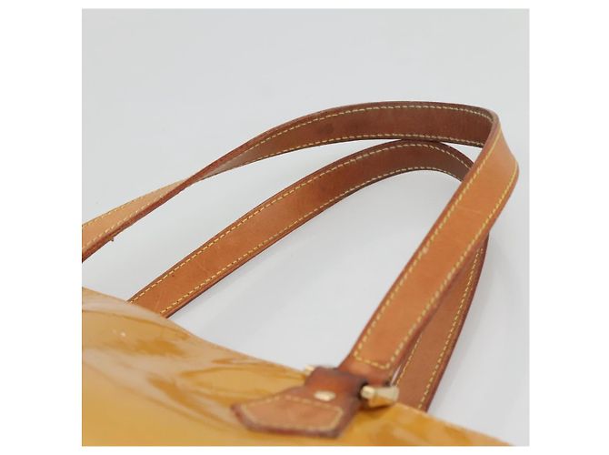 LOUIS VUITTON Borsa a Mano Monogram Vernis Houston Beige M91004 LV Auth ep10571 - vista 14