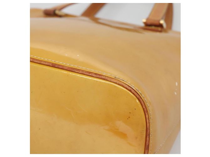 LOUIS VUITTON Borsa a Mano Monogram Vernis Houston Beige M91004 LV Auth ep10571 - vista 16