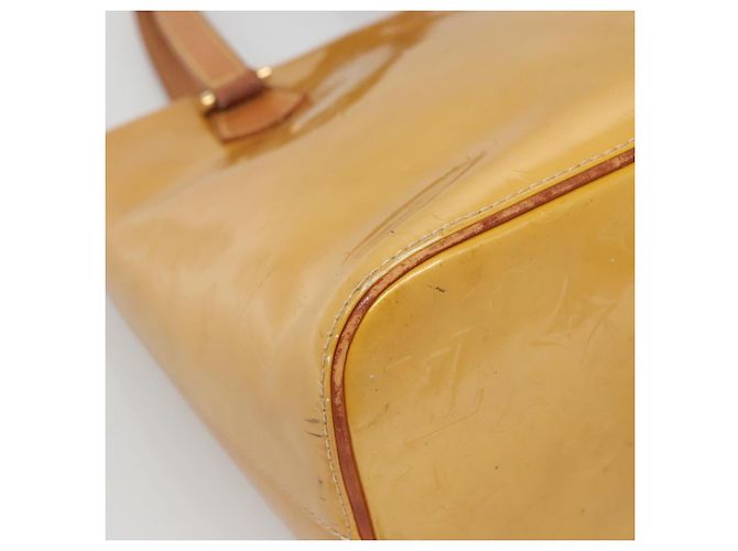 LOUIS VUITTON Borsa a Mano Monogram Vernis Houston Beige M91004 LV Auth ep10571 - vista 17