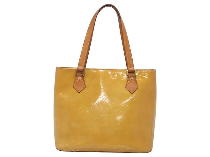 LOUIS VUITTON Borsa a Mano Monogram Vernis Houston Beige M91004 LV Auth ep10571 - vista 2