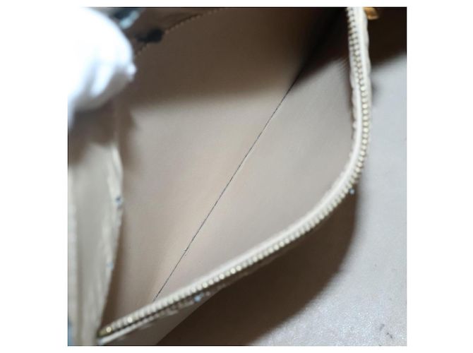 LOUIS VUITTON Borsa a Mano Monogram Vernis Houston Beige M91004 LV Auth ep10571 - vista 21