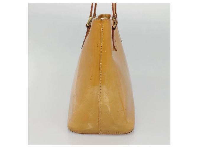 LOUIS VUITTON Borsa a Mano Monogram Vernis Houston Beige M91004 LV Auth ep10571 - vista 4