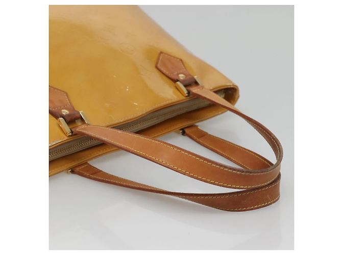LOUIS VUITTON Borsa a Mano Monogram Vernis Houston Beige M91004 LV Auth ep10571 - vista 7