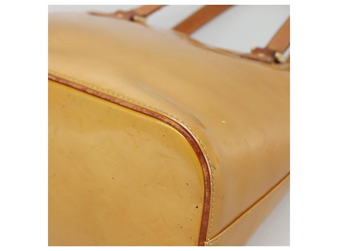 LOUIS VUITTON Borsa a Mano Monogram Vernis Houston Beige M91004 LV Auth ep10571 - vista 8