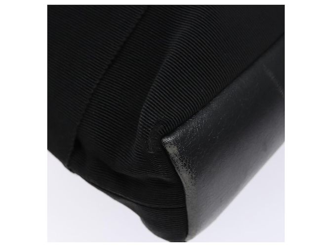 Borsa a Spalla Vala Chain in Tela Nera e Oro Auth 138299 di Salvatore Ferragamo Nero D'oro - vista 9