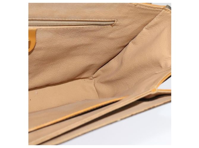 Borsa a Spalla GUCCI in Tela Pelle Marrone Oro Auth ep10464 D'oro - vista 19