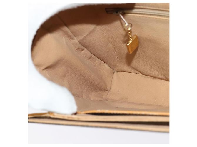 Borsa a Spalla GUCCI in Tela Pelle Marrone Oro Auth ep10464 D'oro - vista 20