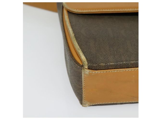 Borsa a Spalla GUCCI in Tela Pelle Marrone Oro Auth ep10464 D'oro - vista 8