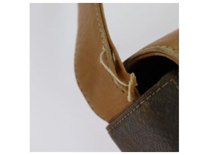 Borsa a Spalla GUCCI in Tela Pelle Marrone Oro Auth ep10464 D'oro - vista 9