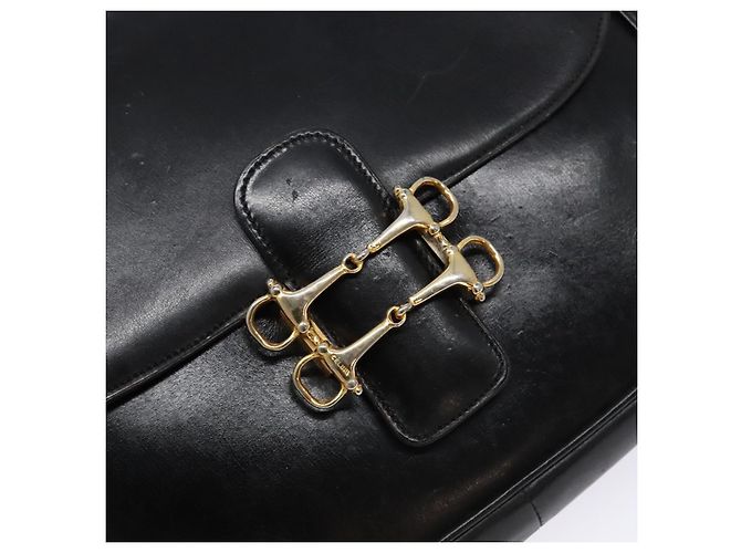 Céline Borsa a Spalla in Pelle Nera e Oro Auth fm4845 Nero D'oro - vista 18