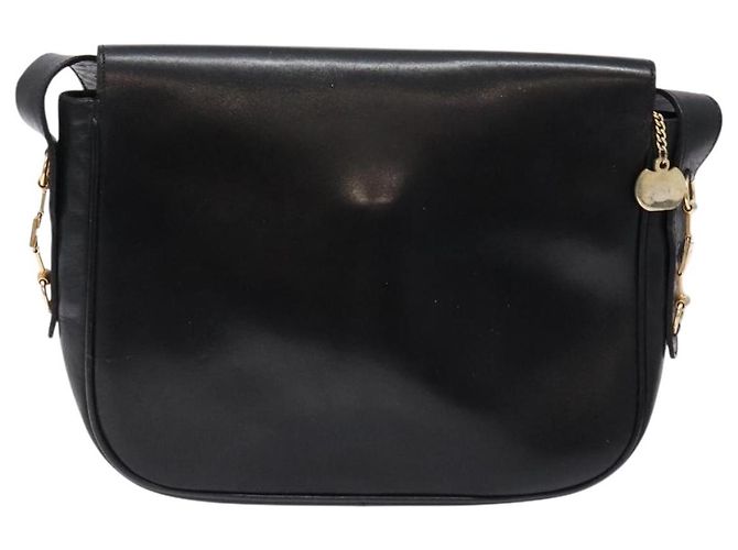 Céline Borsa a Spalla in Pelle Nera e Oro Auth fm4845 Nero D'oro - vista 2