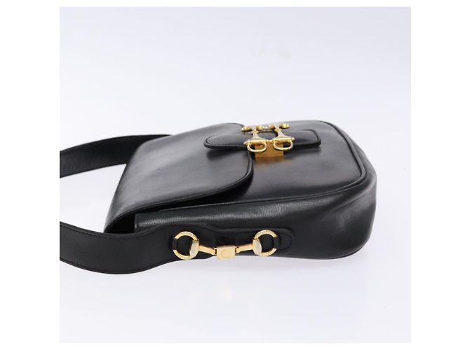 Céline Borsa a Spalla in Pelle Nera e Oro Auth fm4845 Nero D'oro - vista 4