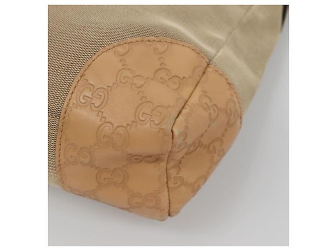 GUCCI Borsa a Spalla Guccissima Canvas Beige Argento 257301 Auth ep10403 - vista 15