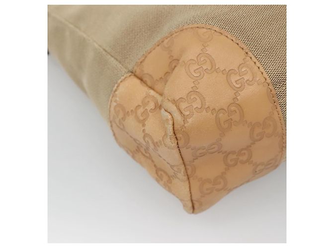 GUCCI Borsa a Spalla Guccissima Canvas Beige Argento 257301 Auth ep10403 - vista 16