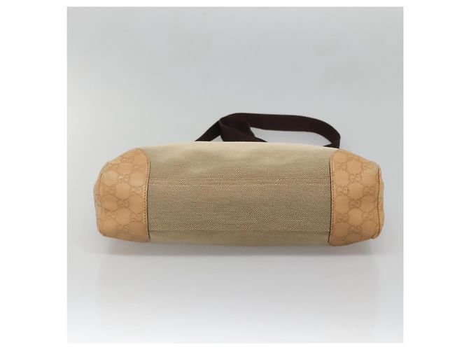 GUCCI Borsa a Spalla Guccissima Canvas Beige Argento 257301 Auth ep10403 - vista 5
