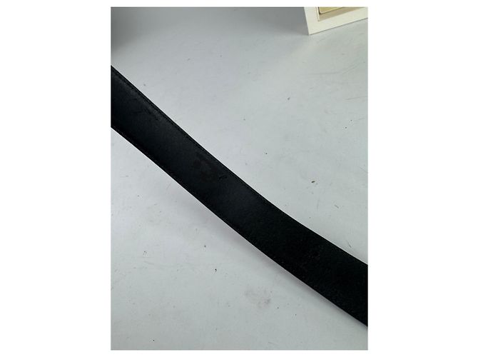 Vintage Courreges Ledergürtel-Set neu Schwarz - Ansicht 7